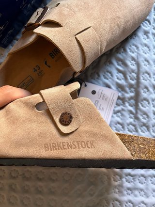 Birkenstock Boston Talla 43 Beige Nuevas