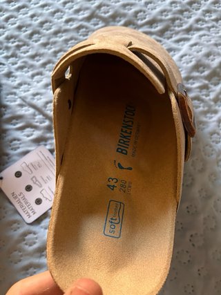 Birkenstock Boston Talla 43 Beige Nuevas