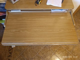 Escritorio Roble Extensible, con ruedas