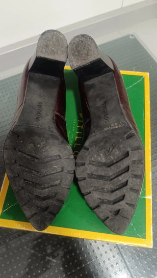Zapatos Pitillos Talla 39 Burdeos