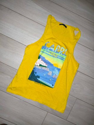Canotta uomo mare Capri gialla