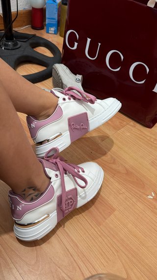 Zapatillas Philipp Plein Mujer Rosadas Talla 36