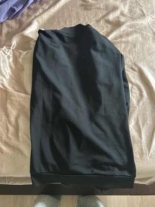 Sudadera Adidas Negra con Rayas Blancas