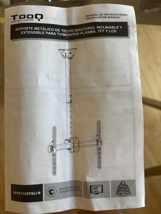Soporte Techo TV NI TENGO TORNILLOS SOLO SOPORTE