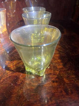 Juego vasos chupito multicolor cristal