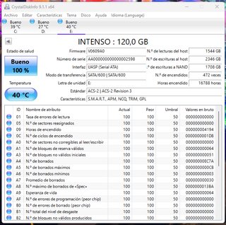 3 unidades Disco duro SSD Intenso 120GB SATA III