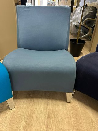 3 Sillones modernos azul y gris
