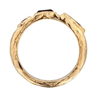 Anello unisex argento 925 placcato oro