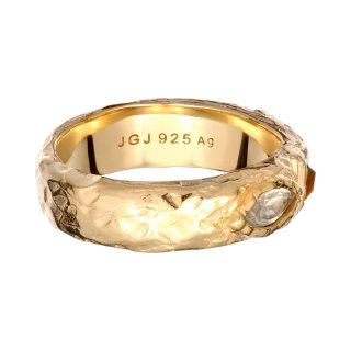 Anello unisex argento 925 placcato oro