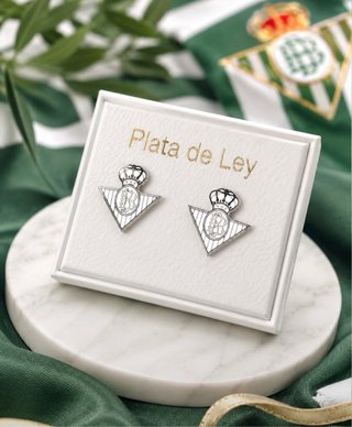 Pendientes Real Betis Balompié Plata de Ley