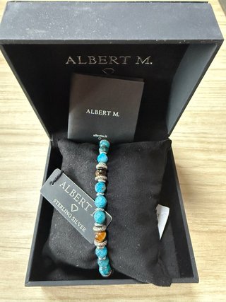 Pulsera Albert M. Plata Diseño Italiano