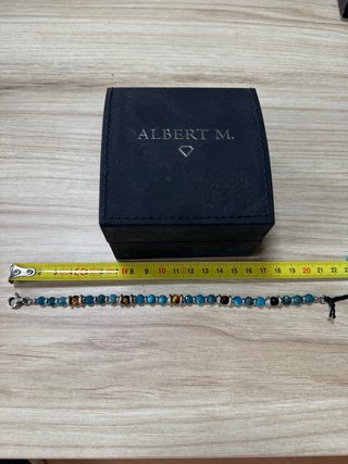 Pulsera Albert M. Plata Diseño Italiano