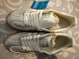 Adidas Samba Plata y Blanco