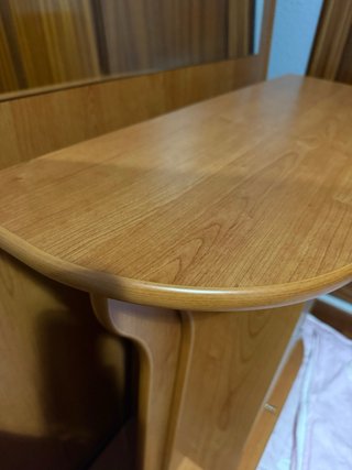 Mueble de entrada madera y cristal