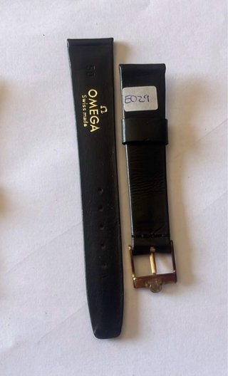 Correa Omega 18mm Hebilla Chapada en oro NOS