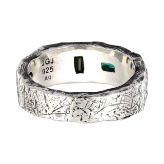 Anello Argento 925 con Zirconi Verdi