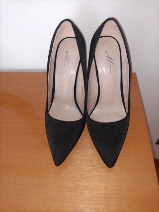 Décolleté tacco alto donna nero 37