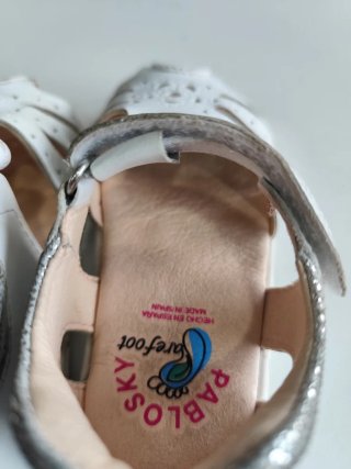 Sandalias Pablosky Niña Talla 24 Blanco