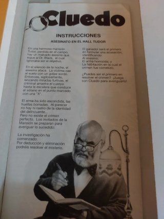 Juego de mesa Cluedo (Vintage)