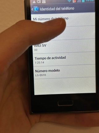 Móvil LG E610 Negro