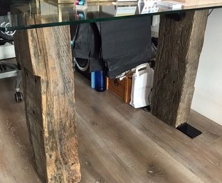 MESAS DE CRISTAL TEMPLADO S/ TRAVIESAS (3)