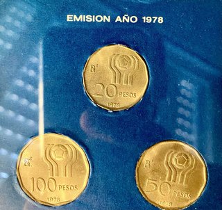 Monedas Mundial Argentina 78  Colección .