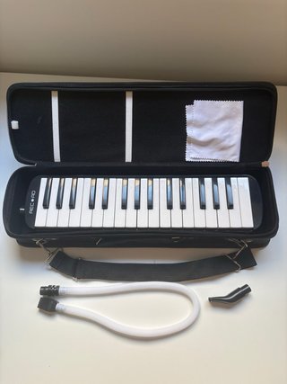 Melódica Record M-32 con funda y accesorios