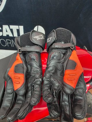 Guantes Dainese Talla S Rojo fluor y negro