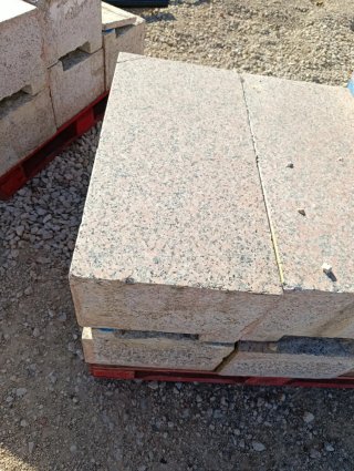 Ladrillos de granito rojo