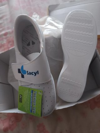 Zapatos Sacyl Blancos Piel Delicada Sin Estrenar