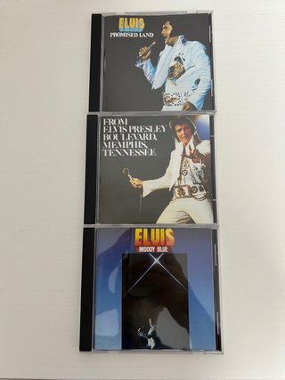 Lote 3 CDs Elvis Presley (nunca reproducidos)