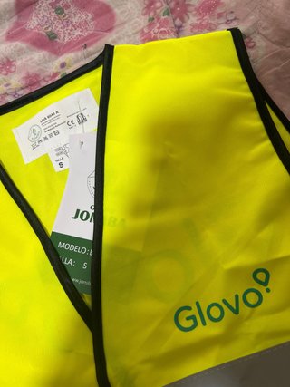 Chaleco Reflectante Glovo Oficial Talla S