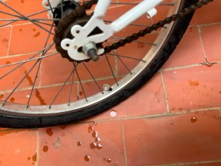 Bicicleta infantil Btwin blanca