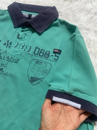 Polo N.Z.A. verde menta Talla L. Color verde menta