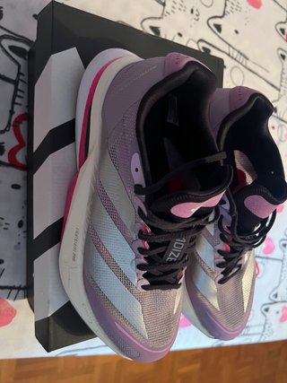 Zapatilla Adidas Adizero unisex Rosa/Plata