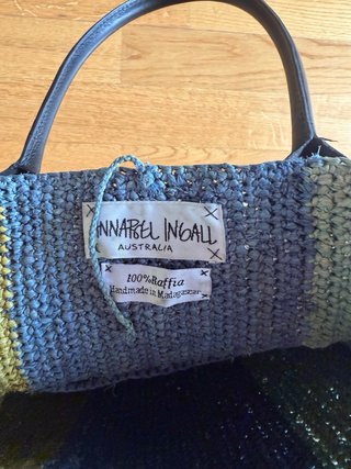 Bolso 100% Rafia. Hecho a mano. De diseño.