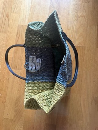 Bolso 100% Rafia. Hecho a mano. De diseño.