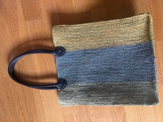 Bolso 100% Rafia. Hecho a mano. De diseño.
