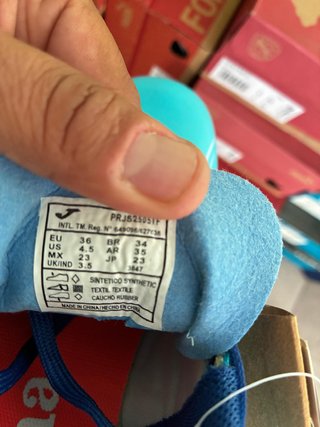 Botas Fútbol Joma  Turf Niños Turquesa