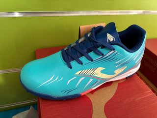 Botas Fútbol Joma  Turf Niños Turquesa