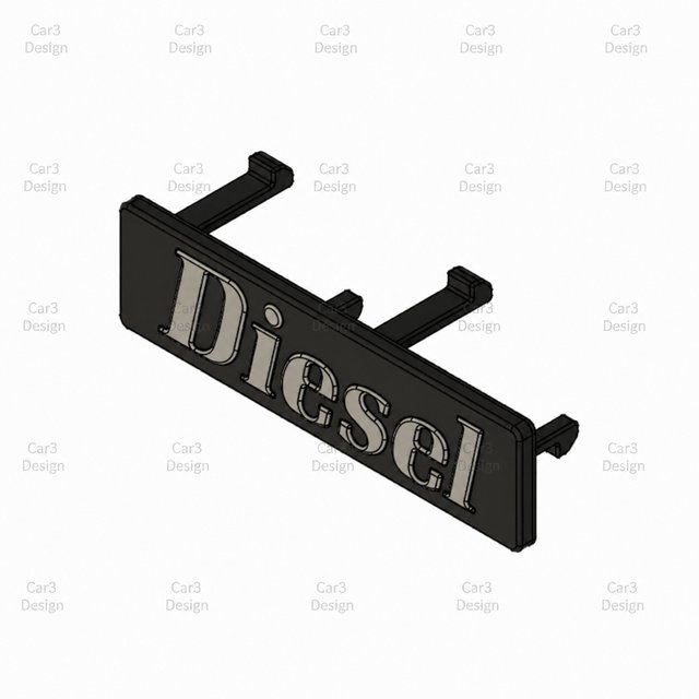 DIESEL RENAULT 9 11 18 EMBLEMA PARILLA (+ ANCLAJE)