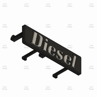 DIESEL RENAULT 9 11 18 EMBLEMA PARILLA (+ ANCLAJE)