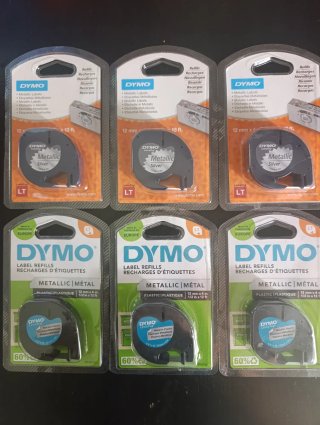 Cintas DYMO LetraTag Metallic Silver