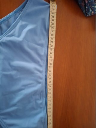 Bañador mujer azul estampado