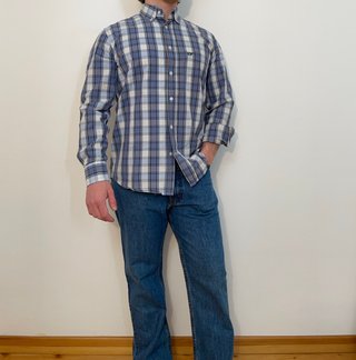 Camicia a quadri Carrera azzurra