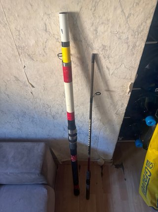 Lote de cañas de pescar