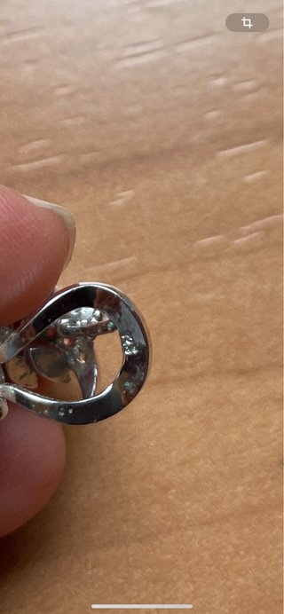 Pendientes de plata con perla y circonitas