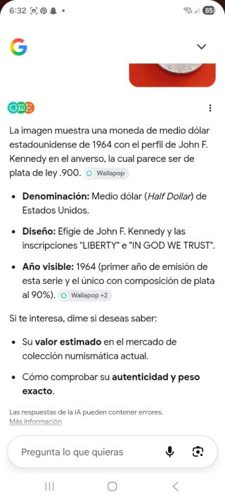 Medio dólar Kennedy 1945 Plata
