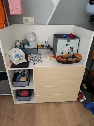 Cambiador bebé SMÅSTAD blanco