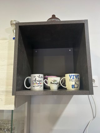 Mueble TV salón + 2 cubos + 2 vitrinas